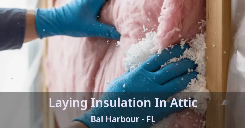 Laying Insulation In Attic Bal Harbour - FL