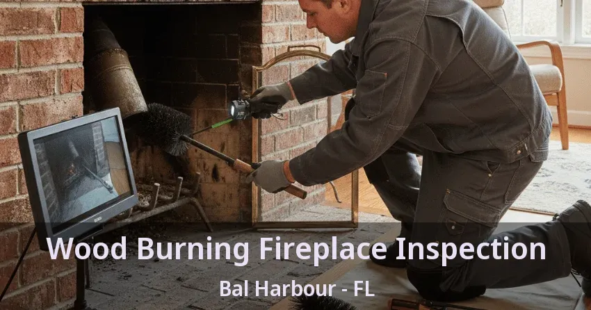 Wood Burning Fireplace Inspection Bal Harbour - FL